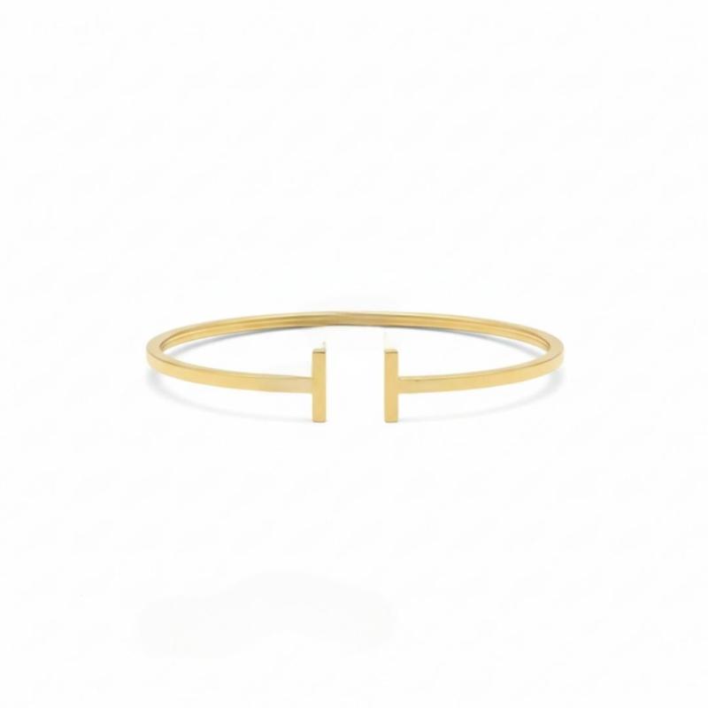 بنگل زنانه طلا ۱۸ عیار بنگل T گالری زربام