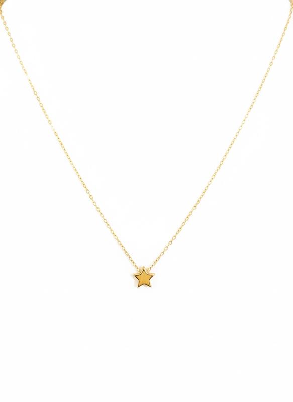 گردنبند زنانه طلا ۱۸ عیار ٠٣۴٩ستاره گالری طلای شفیع