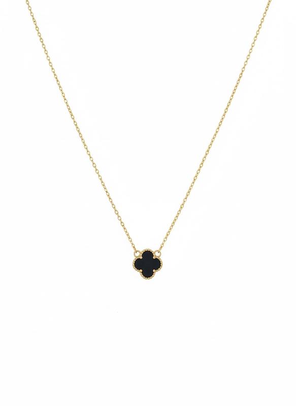 گردنبند زنانه طلا ۱۸ عیار ونکلیف4886 گالری طلای شفیع