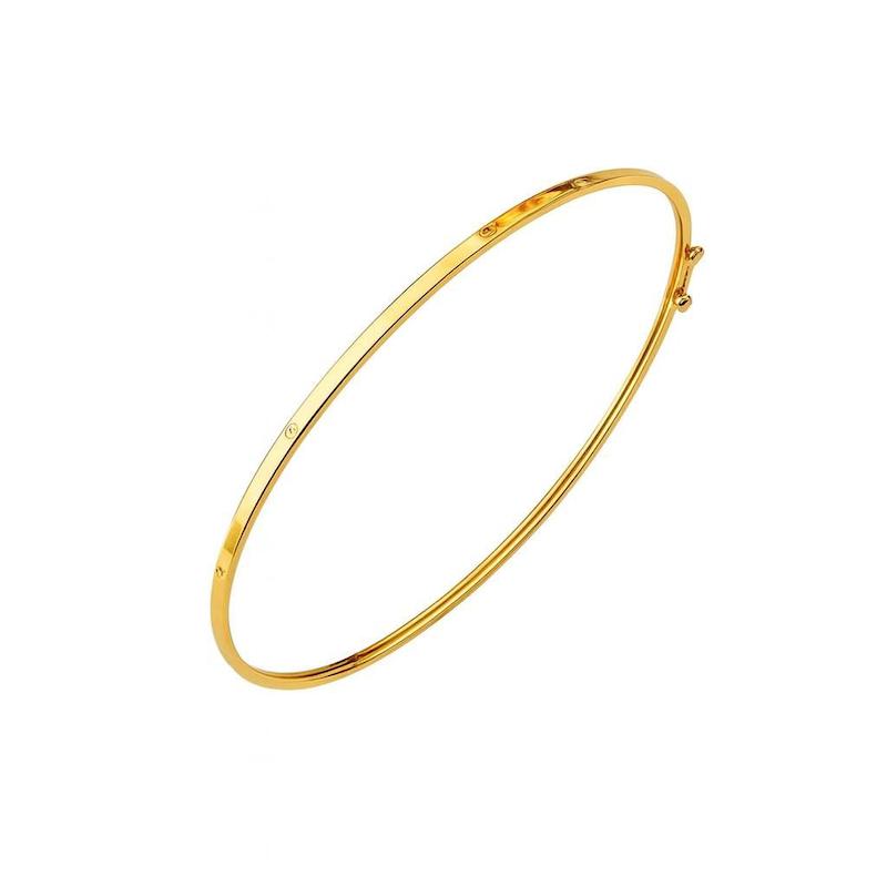 دستبند زنانه طلا ۱۸ عیار بنگل کارتیه لاو گالری شاهکارتیم