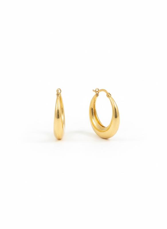 گوشواره زنانه طلا ۱۸ عیار ترک٢۴۵٨ گالری طلای شفیع