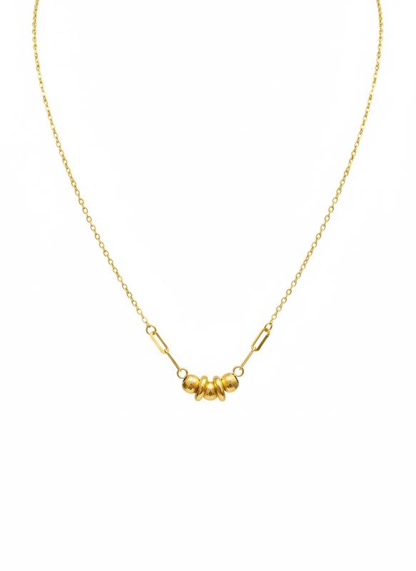 گردنبند زنانه طلا ۱۸ عیار گردنبند گوی گالری طلای زنجیر