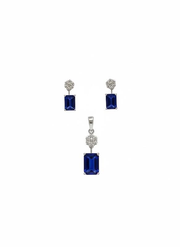 زنانه نیم ست طلا ۱۸ عیار پیوه ژن3157 گالری طلای شفیع