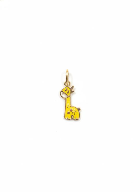 آویز بچگانه طلا ۱۸ عیار آویز زرافه4880 گالری طلای شفیع