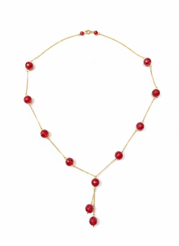 گردنبند زنانه طلا ۱۸ عیار تنیسی5179 گالری طلای شفیع