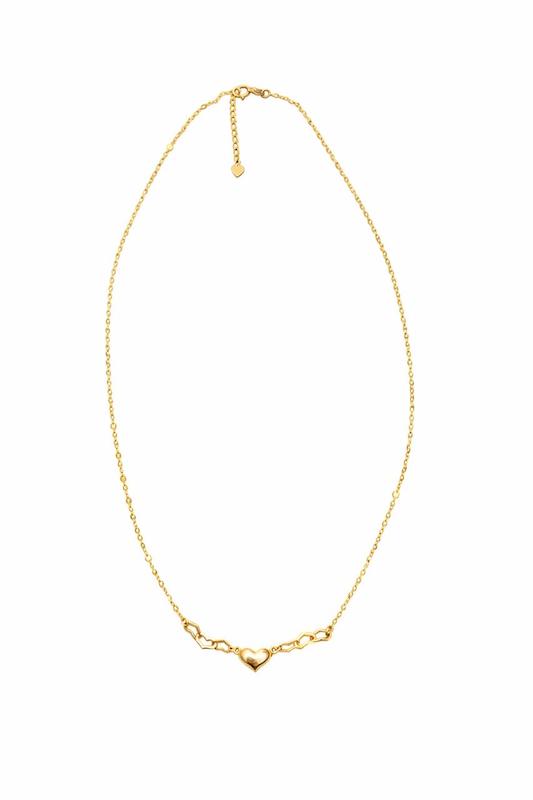 گردنبند زنانه طلا ۱۸ عیار گردنبند قلب ونکلیف گالری شاهکارتیم