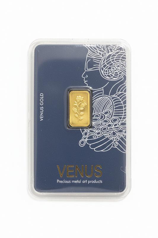 شمش طلا ۱۸ عیار ونوس 100 سوت گالری پلاتین