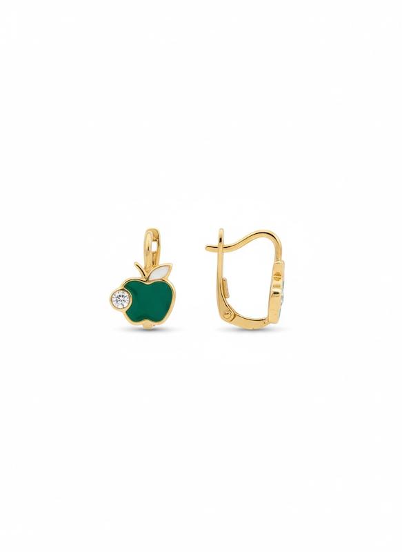 گوشواره بچگانه طلا ۱۸ عیار ترک گالری طلای شفیع