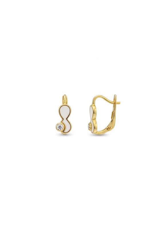 گوشواره زنانه طلا ۱۸ عیار ترک گالری طلای شفیع