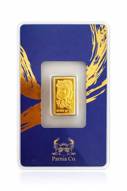 شمش طلا ۲۴ عیار پرنیا ۰.۳۰۰ گالری مینا‌جان