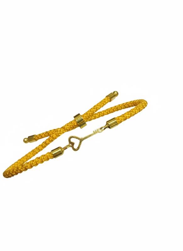 دستبند طلا ۱۸ عیار بندی کلید قلب گالری نقشار