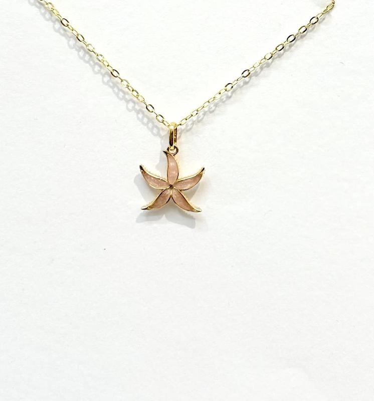 گردنبند زنانه طلا ۱۸ عیار گردنبند ستاره دو رو طلای نیاکی