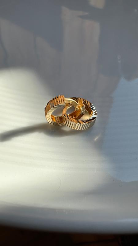 گوشواره زنانه طلا ۱۸ عیار گوشواره تراش گالری درمه گلد