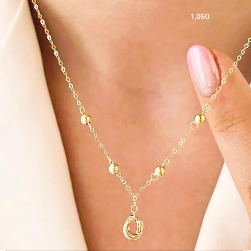 گردنبند طلا ۱۸ عیار گردنبند اماراتی جادویی گالری نیک گلد