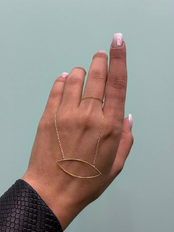 گردنبند زنانه طلا ۱۸ عیار گردنی زنانه زنجیر متصل مهوا گالری طلا و سکه مهوا