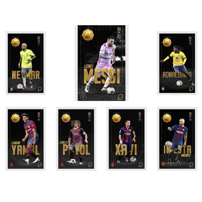 شمش مردانه طلا ۱۸ عیار FC Barcelona Legends Pack مدوپد
