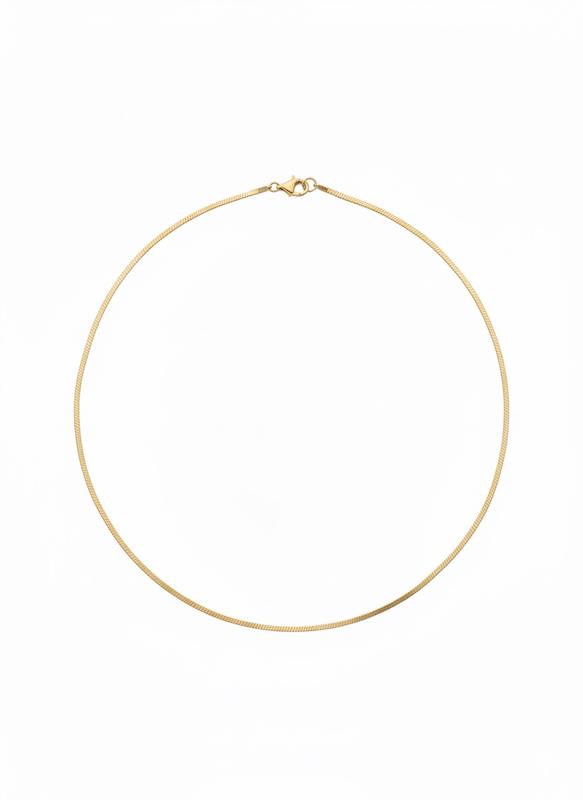 گردنبند زنانه طلا ۱۸ عیار هرینگبون گالری طلا سرور گلد