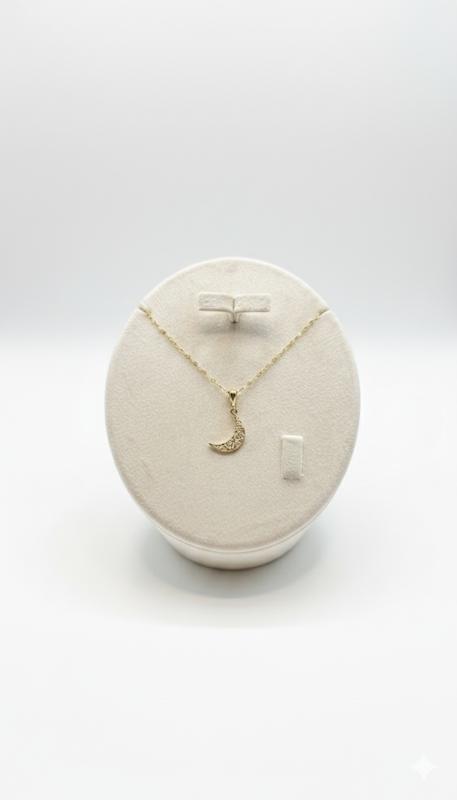 گردنبند زنانه طلا ۱۸ عیار گردنبند ماه سوگند گالری