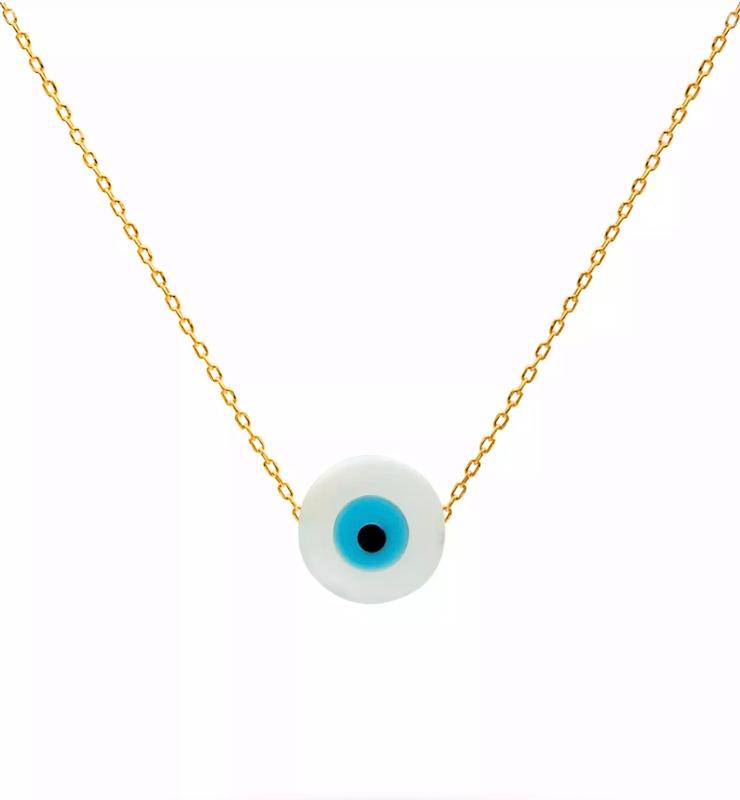 گردنبند زنانه طلا ۱۸ عیار گردنبند چشم نظر گالری جواهرات نیلوتی
