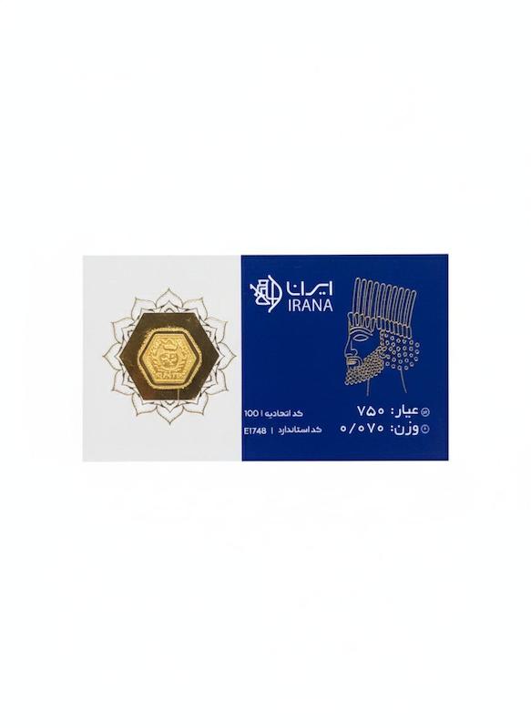 سکه زنانه طلا ۱۸ عیار پارسیان ایران گالری طلای شفیع