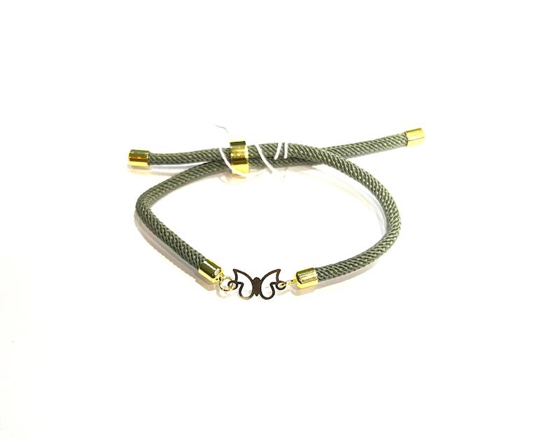 دستبند بچگانه طلا ۱۸ عیار مارشال پروانه جواهری عسل استرآبادی