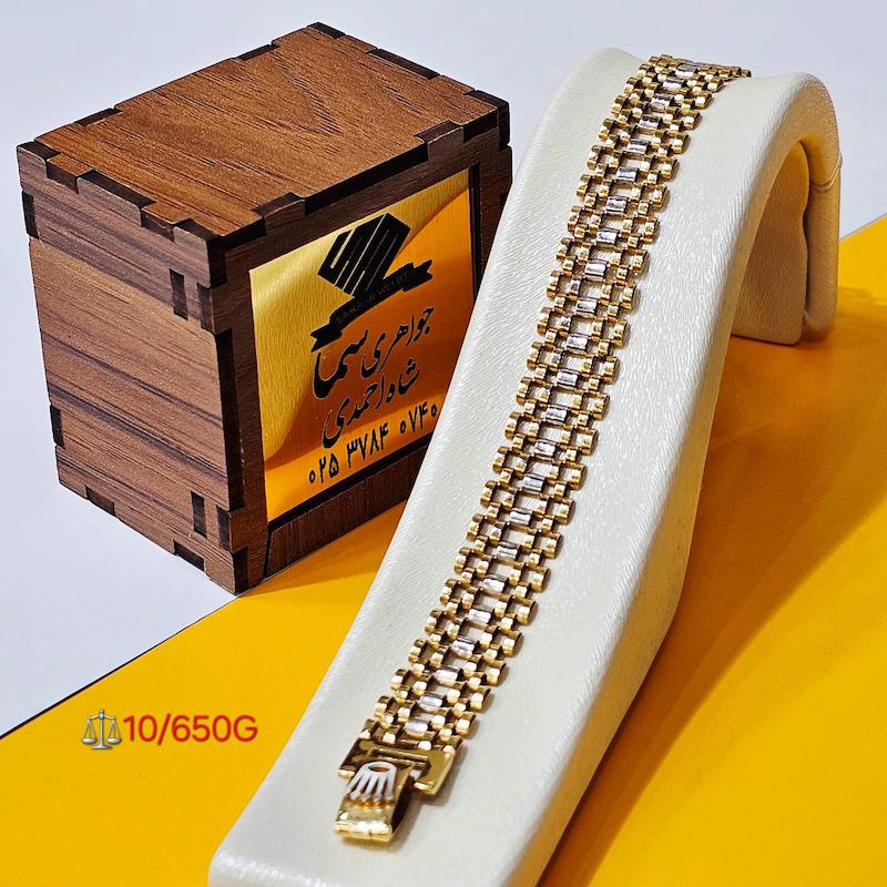دستبند زنانه طلا ۱۸ عیار دستبند Rolex جواهری سما