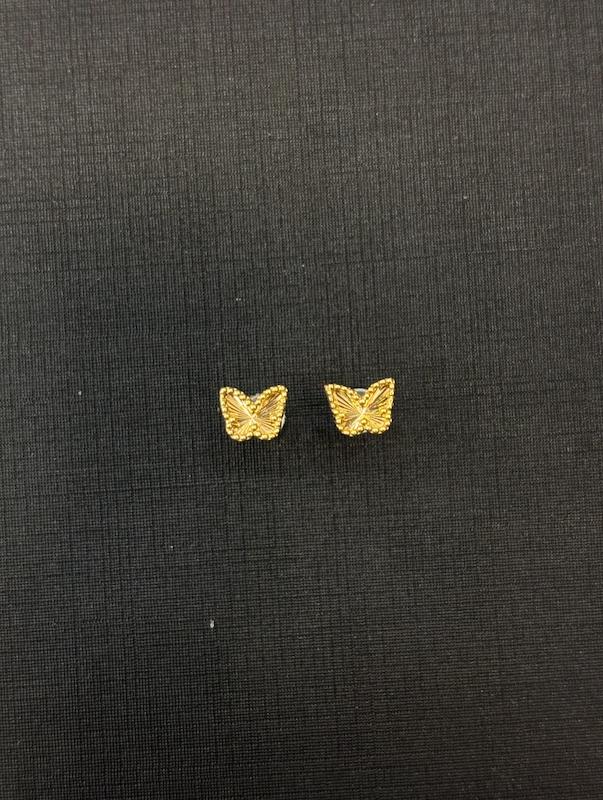 گوشواره زنانه طلا ۱۸ عیار پروانه ای گالری طلای پرستیژ
