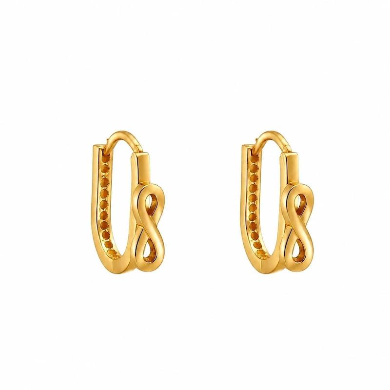 گوشواره زنانه طلا ۱۸ عیار گوشواره اینفینیتی گالری رخساره