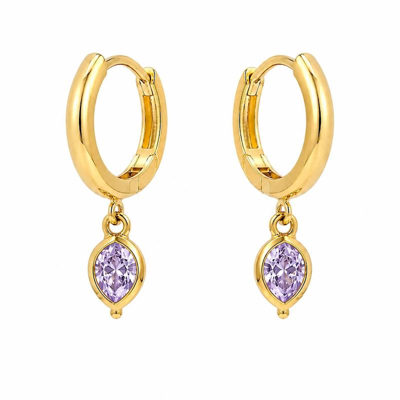 گوشواره زنانه طلا ۱۸ عیار گوشواره اشک گالری رخساره