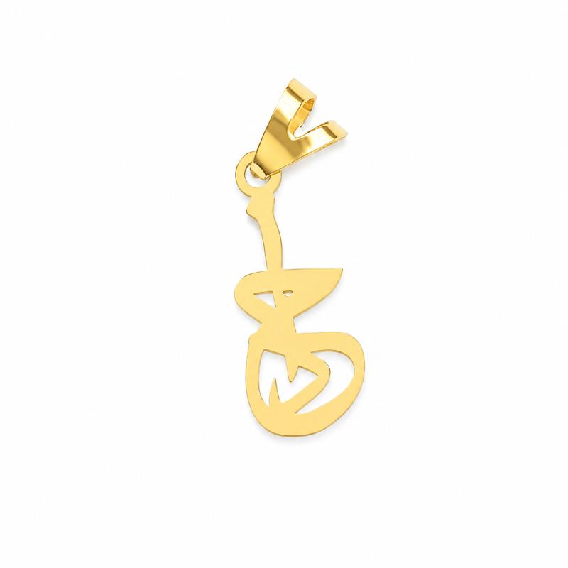 آویز زنانه طلا ۱۸ عیار مدل هیچ لی لی گلد