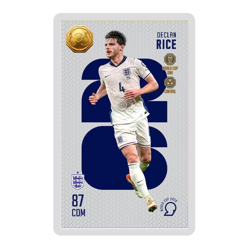 کارت فوتبالی طلا 18 عیار سوت مدل رایس RICE طرح جام جهانی 2026 کد SO10143026