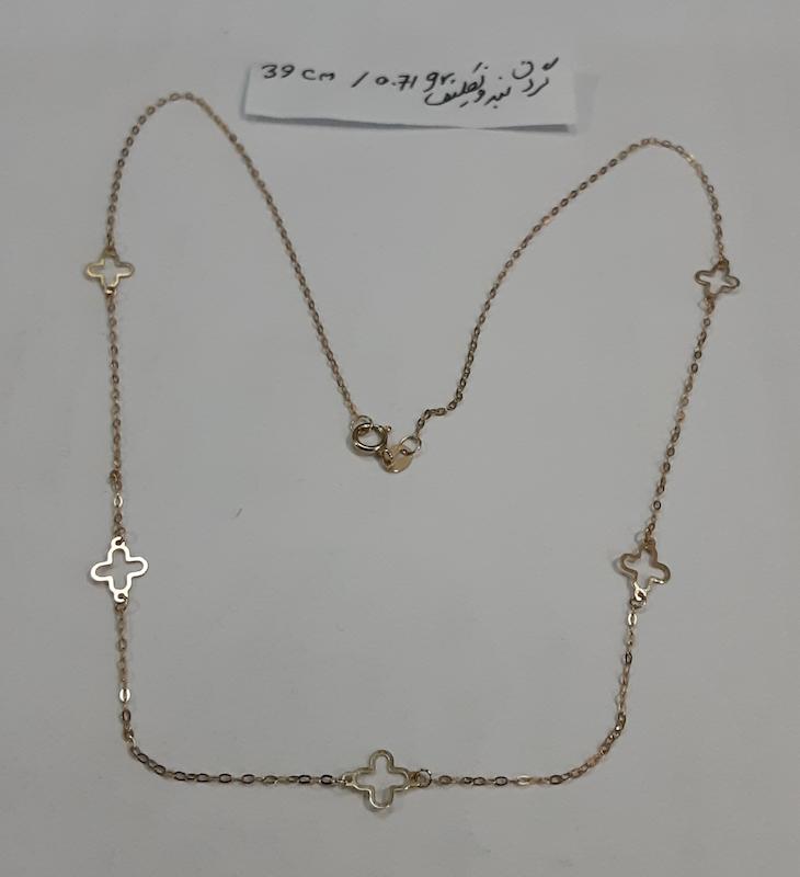 گردنبند زنانه طلا ۱۸ عیار مدل مینیمال ایتالیایی ونکلیف دلفین گلد گالری