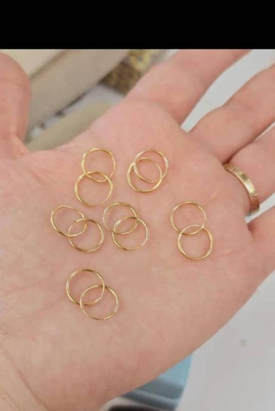 گوشواره زنانه طلا ۱۸ عیار گوشواره حلقه ای طلای افشین