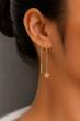 گوشواره زنانه طلا ۱۸ عیار گوشواره گل طلای کالین