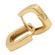 گوشواره زنانه طلا ۱۸ عیار گوشواره طلا حلقه‌ای طرح DY گالری طلای زمرد(حسینی)