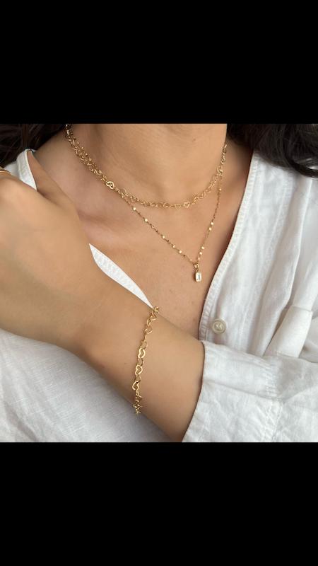 گردنبند طلا ۱۸ عیار گردنبند قلبی وارداتی آرتمیس گلد