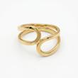انگشتر زنانه طلا ۱۸ عیار انگشتر نمادار موج گالری طلای دایانا