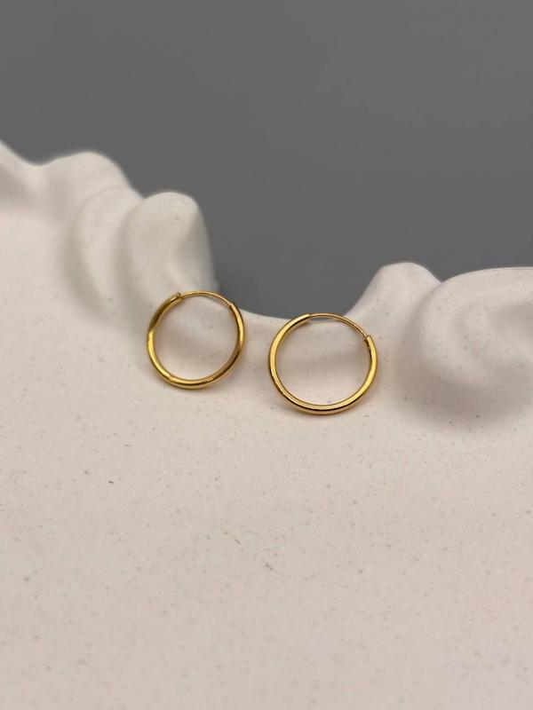 گوشواره زنانه طلا ۱۸ عیار گوشواره حلقه ای طلای کالین