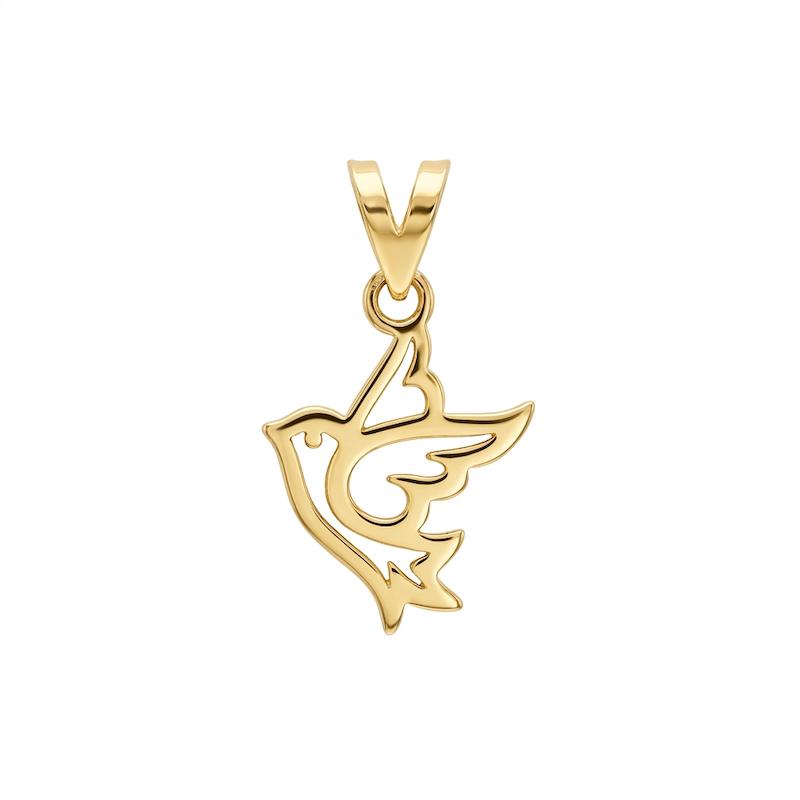 آویز زنانه طلا ۱۸ عیار پرنده گالری طلای ایرانه