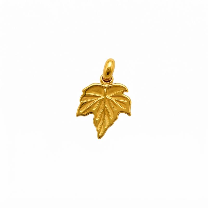 آویز طلا ۱۸ عیار برگ گالری نقشار