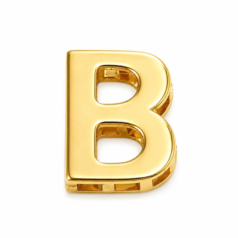 آویز زنانه طلا ۱۸ عیار آویز حرف b گالری طلای دایانا