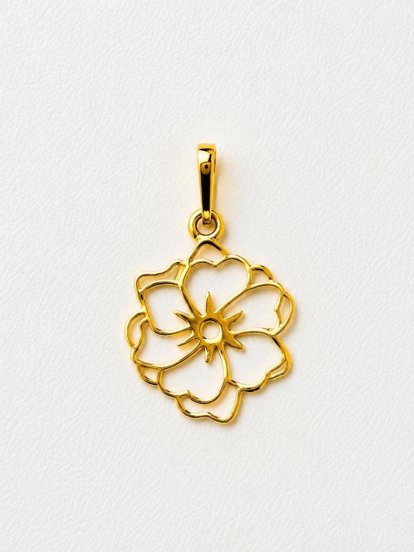 آویز طلا ۱۸ عیار طرح گل گالری سین سین