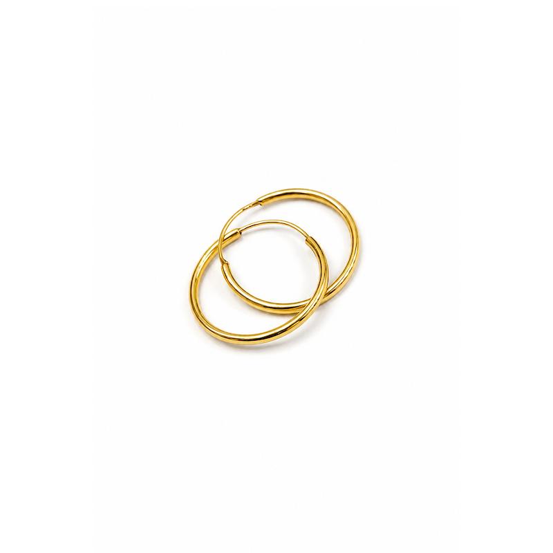 گوشواره زنانه طلا ۱۸ عیار حلقه ای موندیا گلد