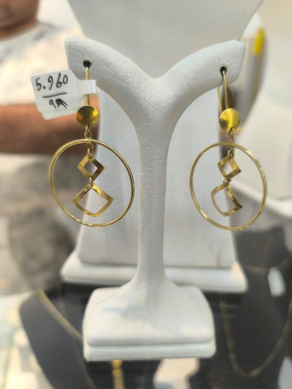 گوشواره طلا ۱۸ عیار گوشواره دلربا 99 گالری نیک گلد