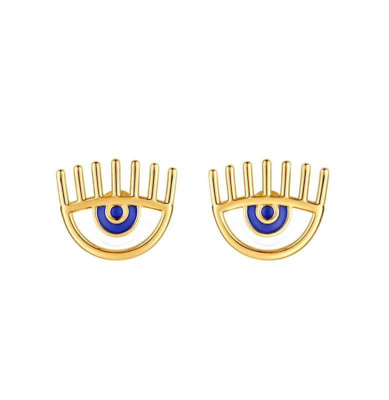گوشواره زنانه طلا ۱۸ عیار گوشواره چشم گالری طلای آوات