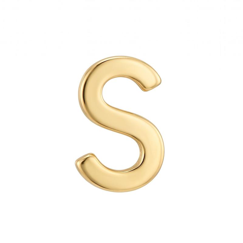آویز طلا ۱۸ عیار آویز S گالری پورقلی