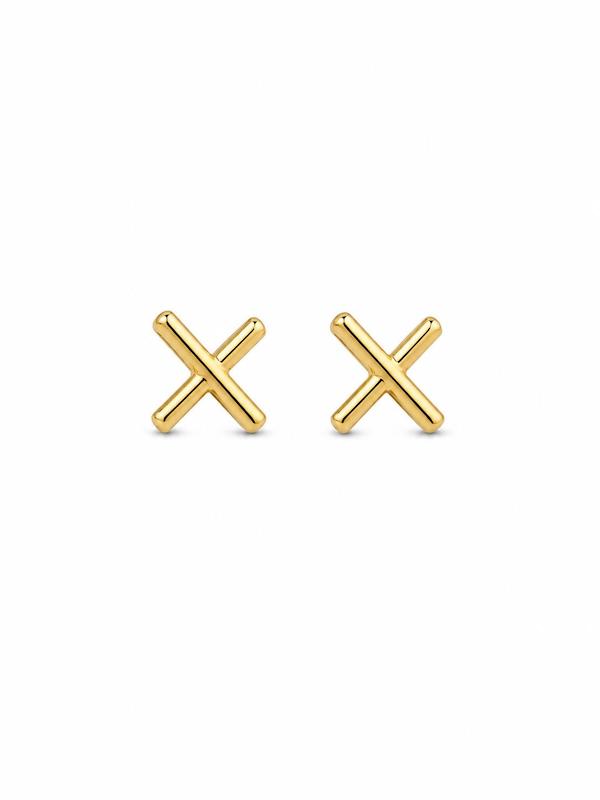 گوشواره طلا ۱۸ عیار X مینیمال تیما گلد گالری
