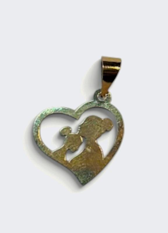 آویز زنانه طلا ۱۸ عیار پلاک آویز مادرو کودک Zhofil.gold