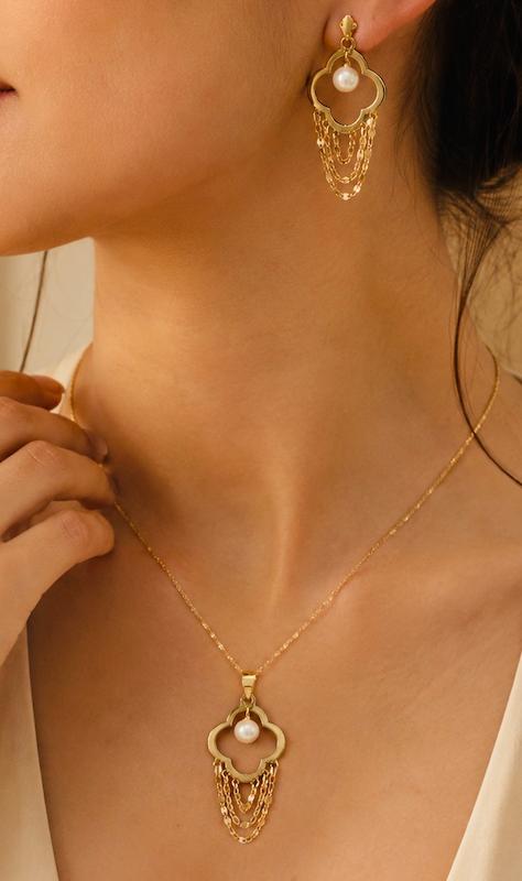 زنانه نیم ست طلا ۱۸ عیار نیمست خلیجی Zhofil.gold