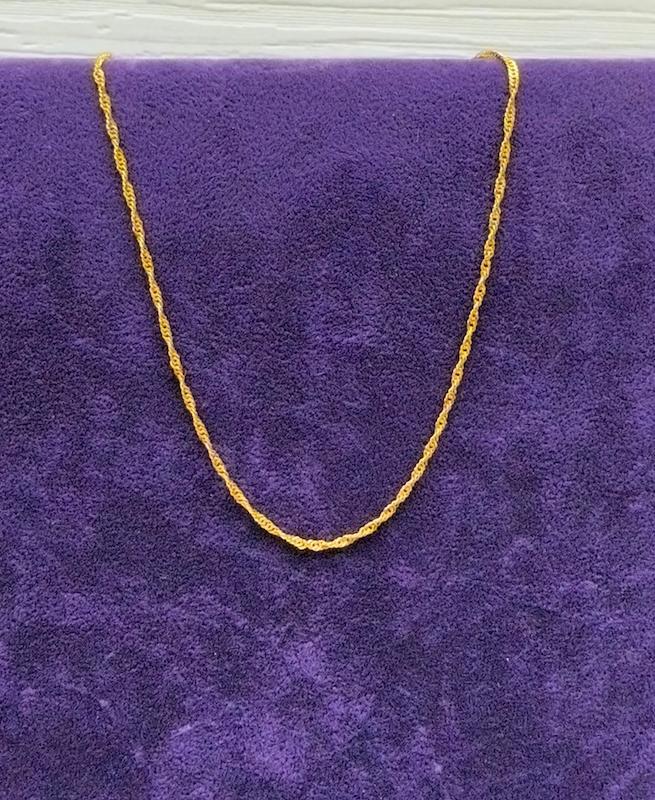 زنجیر طلا ۱۸ عیار زنجیر دیسکو بدون اجرت گالری طلای فلور گالری طلای فلور